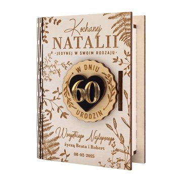 Wooden money box with your engraving - birthday gift - SNP003