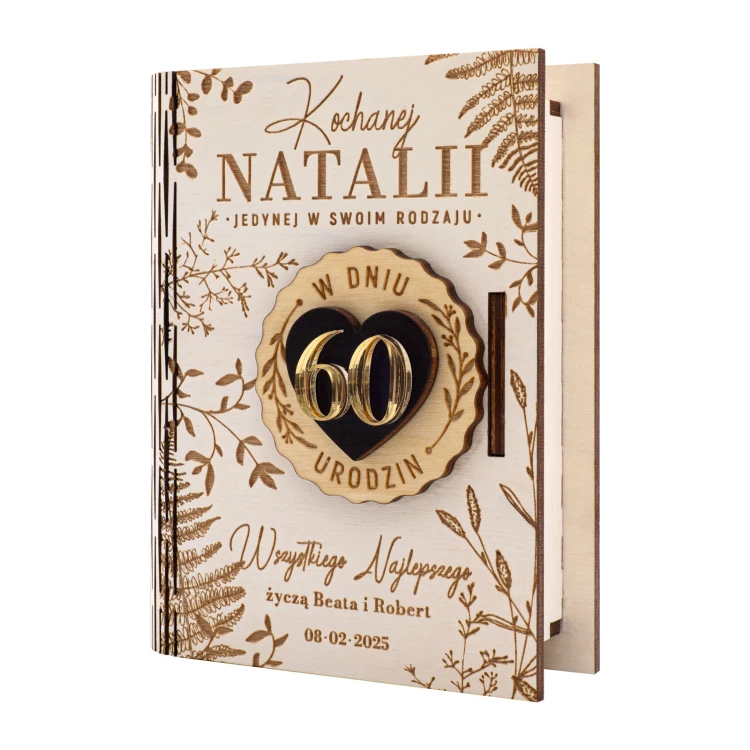 Wooden money box with your engraving - birthday gift - SNP003