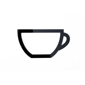 Gastronomic Point - Plexi Pictogram - Black Acrylic 3mm - TAB410