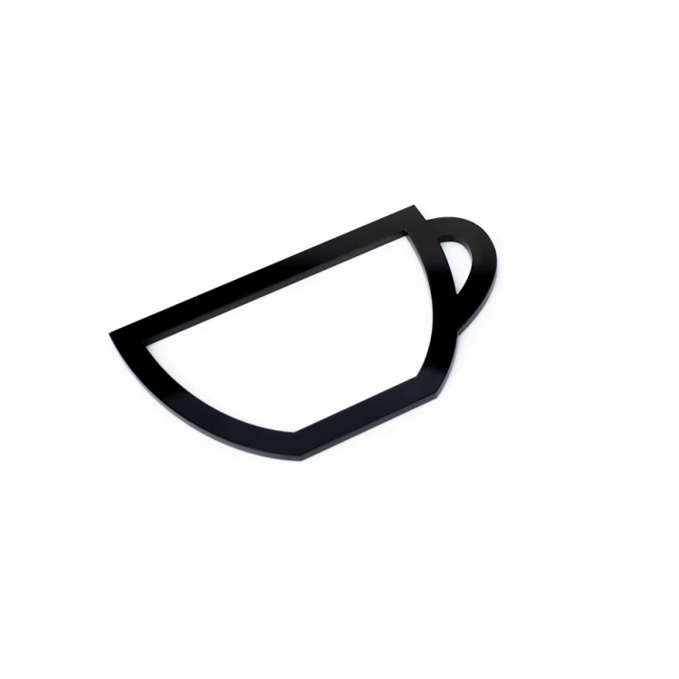 Gastronomic Point - Plexi Pictogram - Black Acrylic 3mm - TAB410