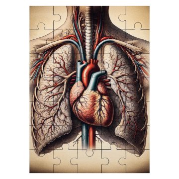 Wooden puzzle with any UV print - dimensions 289x206 mm - PZD006