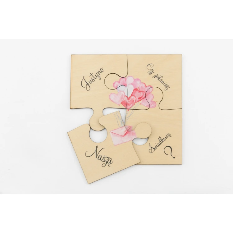 Puzzle - Wedding Invitations for Witnesses - UV Digital Print - ZAP011