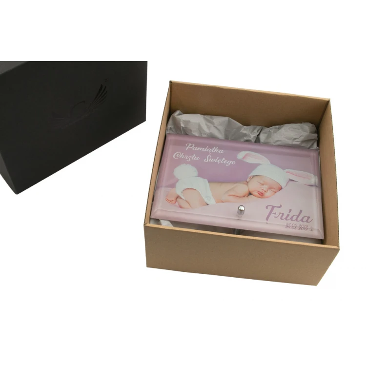 Glass Frame with 14x20cm Photo - HORIZONTAL - UV Digital Print - RSF002