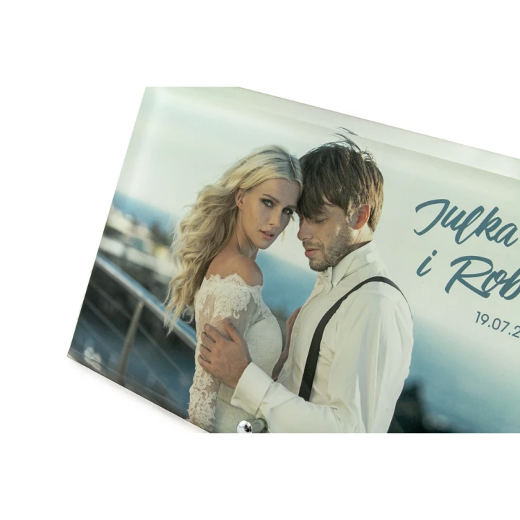 Glass Frame with 16x25cm Photo - HORIZONTAL - UV Digital Print - RSF003