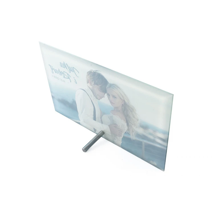 Glass Frame with 16x25cm Photo - HORIZONTAL - UV Digital Print - RSF003