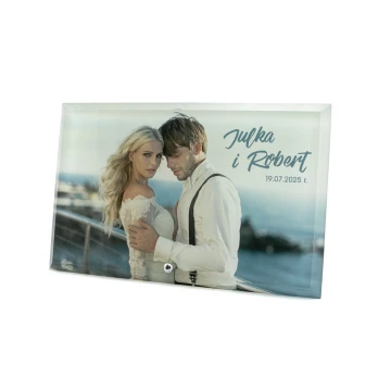 Glass Frame with 16x25cm Photo - HORIZONTAL - UV Digital Print - RSF003