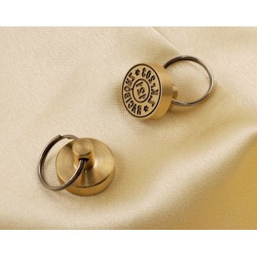 Brass Reference Disc - TWO CIRCLES - diameter 20mm