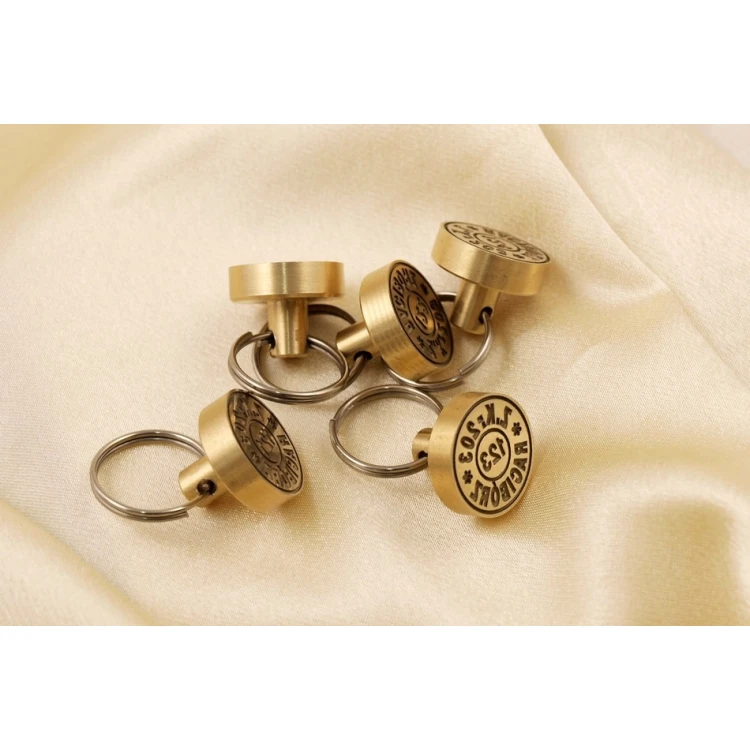 Brass Reference Disc - TWO CIRCLES - diameter 20mm
