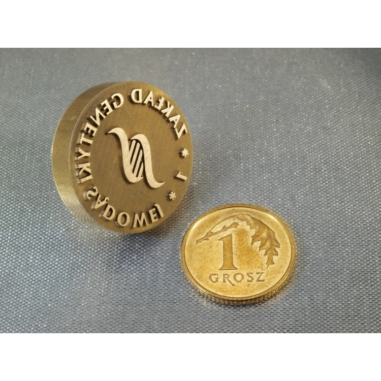 Brass Seal - LOGO STAMP - diameter 20mm