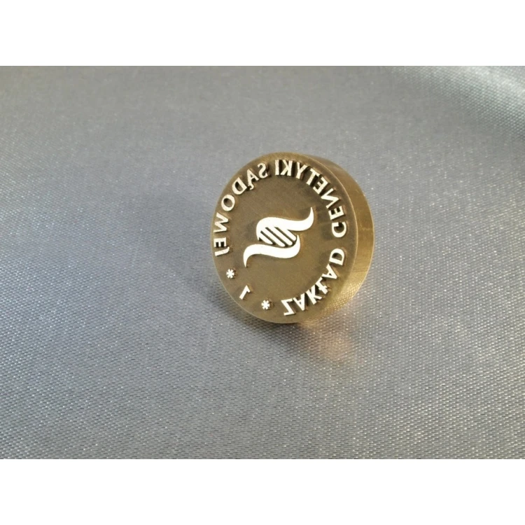 Brass Seal - LOGO STAMP - diameter 20mm