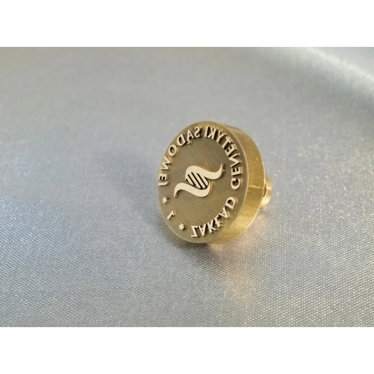 Brass Seal - LOGO STAMP - diameter 20mm