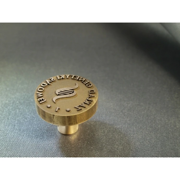 Brass Seal - LOGO STAMP - diameter 20mm