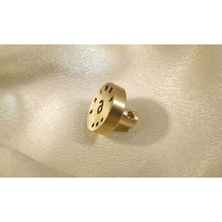 Brass Reference Disc - Laser - Diameter 20mm