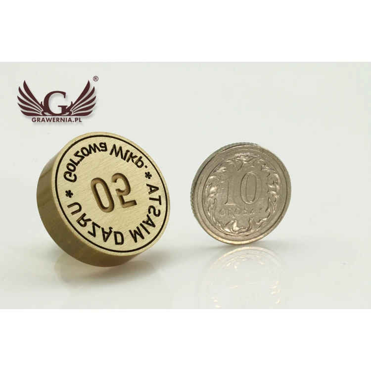 Brass Reference Disc - Laser - Diameter 20mm