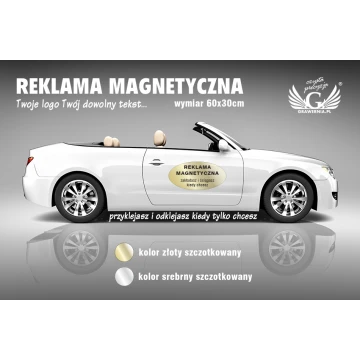 Magnetic Car Advertisement - 60x30cm - RM001