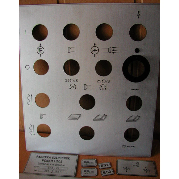 Renovation of plates and panels for industrial machines and other devices