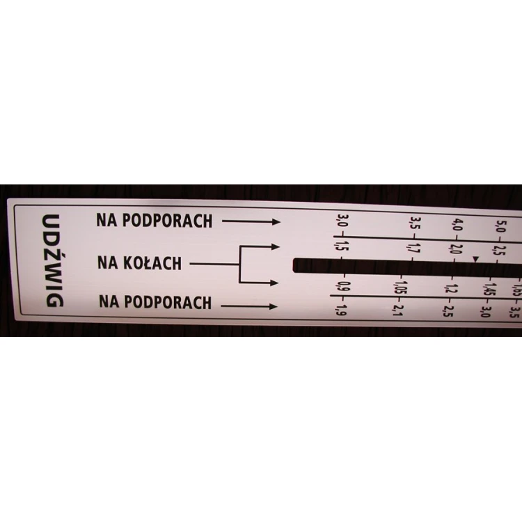 Renovation of scale plate for crane