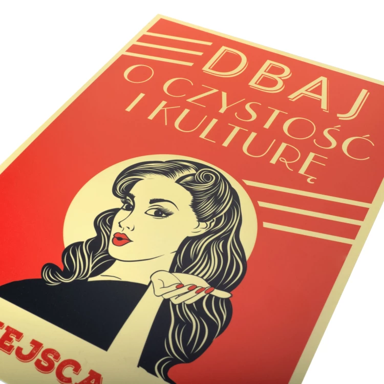 Retro Information Sign 420x298mm - Take Care of Cleanliness and Culture - BHP196