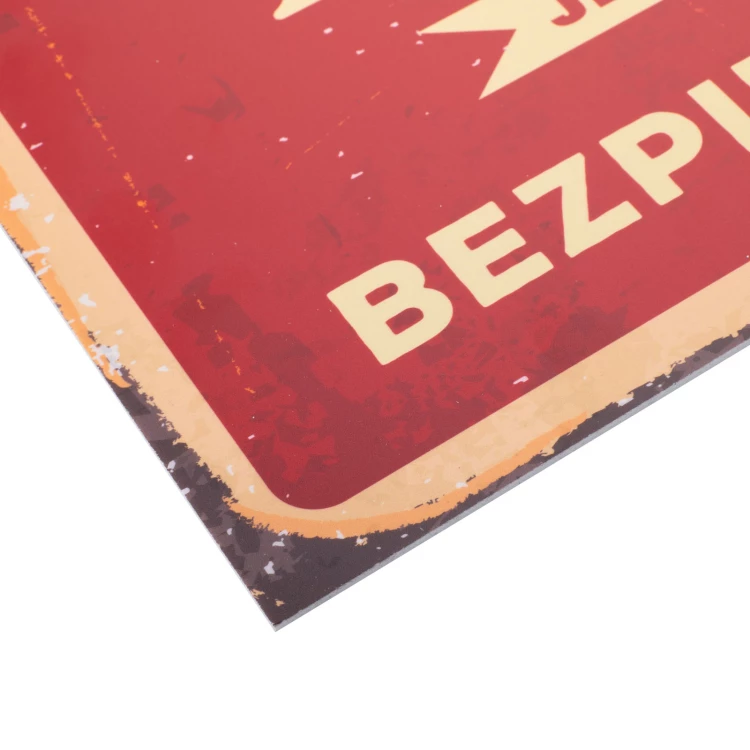 Retro Information Sign, size 315x420mm - Workplace Order - BHP195