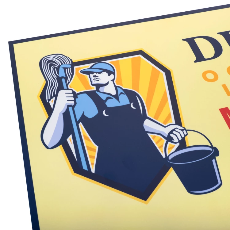 Retro Information Sign, size 298x420mm - Take Care of Cleanliness and Workplace Culture - BHP199