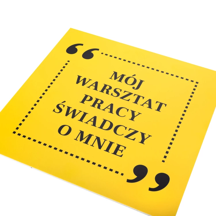 Motivational Plaque approx. 250x250mm - My Workshop Reflects Me - BHP200