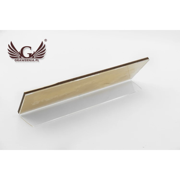 Reservation - Wooden table stands 180x55mm - Laser engraved - REZ009