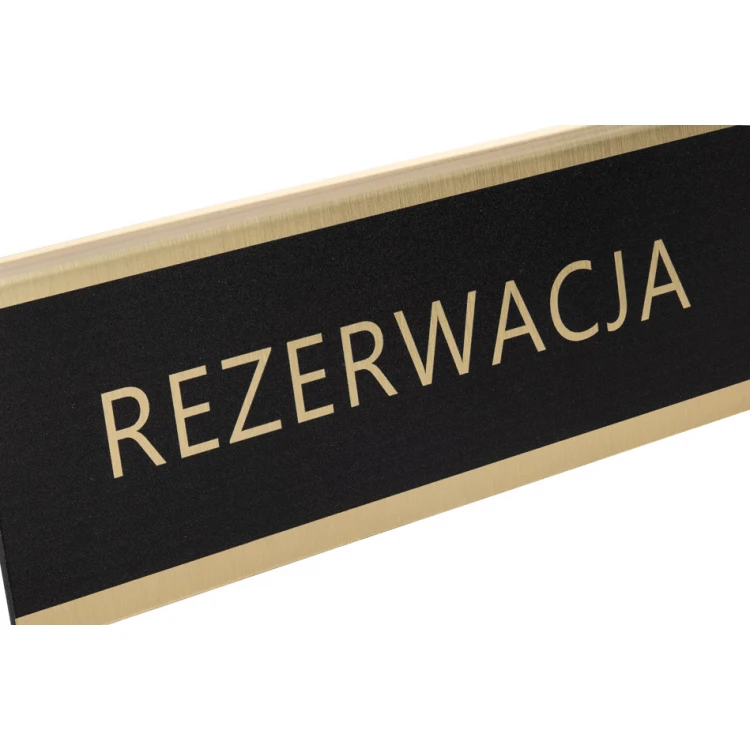 Reservation - table stand - dim. 150x55mm - engraving laminate - REZ013