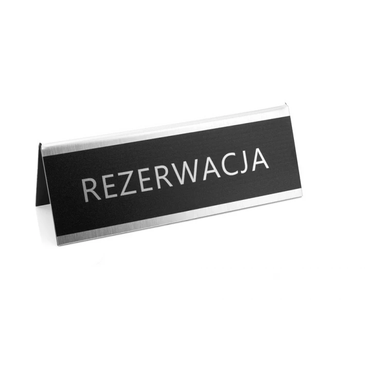 Reservation - table stand - dim. 150x55mm - engraving laminate - REZ013