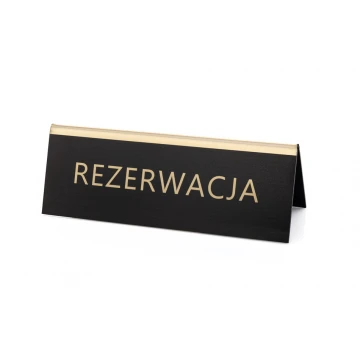 Reservation - table stand - dim. 150x55mm - engraving laminate - REZ014