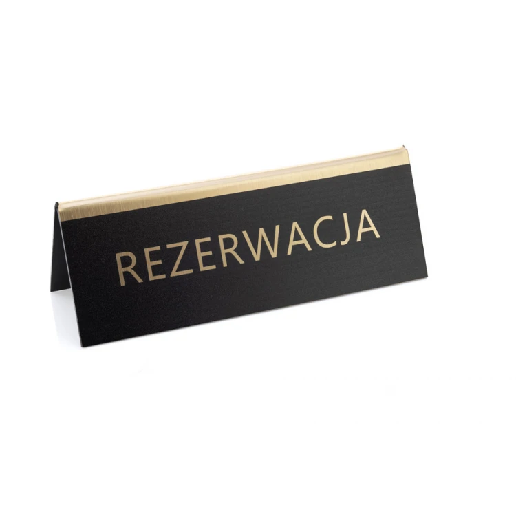 Reservation - table stand - dim. 150x55mm - engraving laminate - REZ014