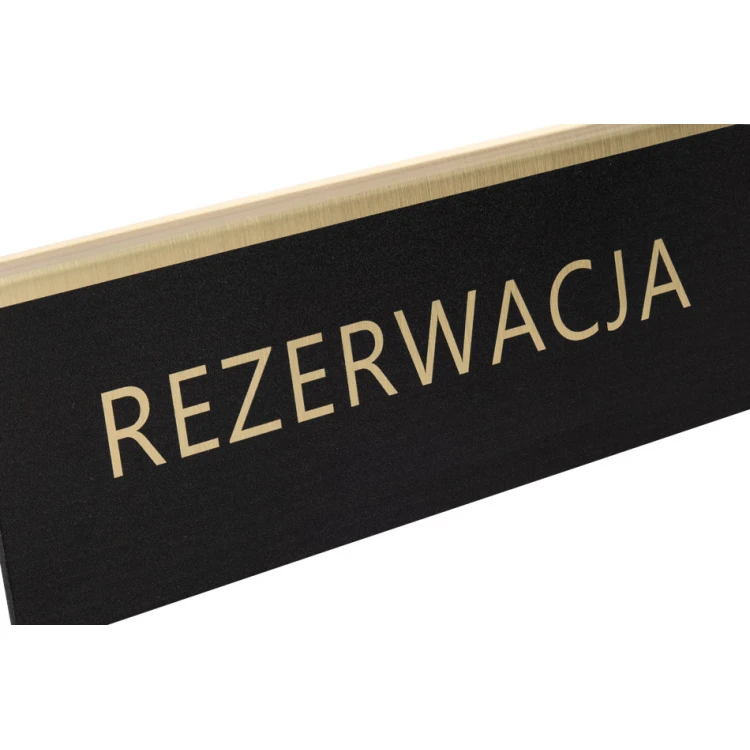 Reservation - table stand - dim. 150x55mm - engraving laminate - REZ014