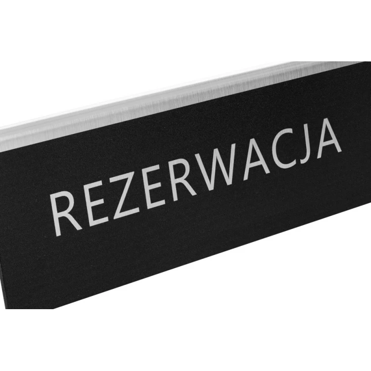 Reservation - table stand - dim. 150x55mm - engraving laminate - REZ014