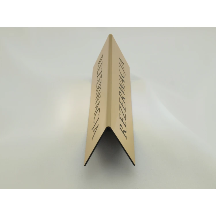 Reservation - table stands 195x55mm GOLD - REZ003