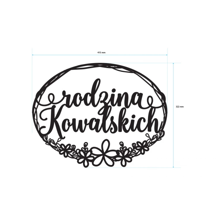 Decorative Rosette - Kowalski Family - ROZ012