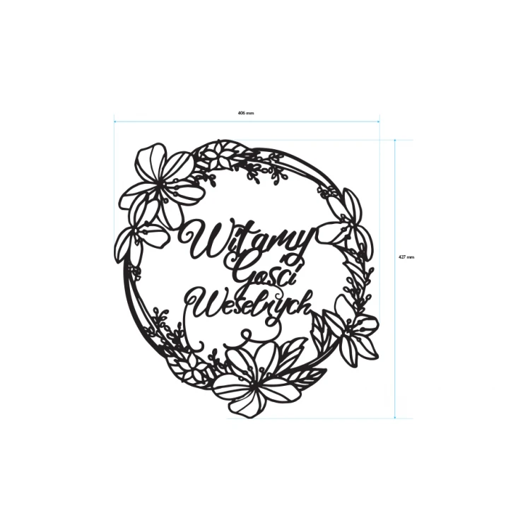 Decorative Rosette - Welcome Wedding Guests - ROZ002