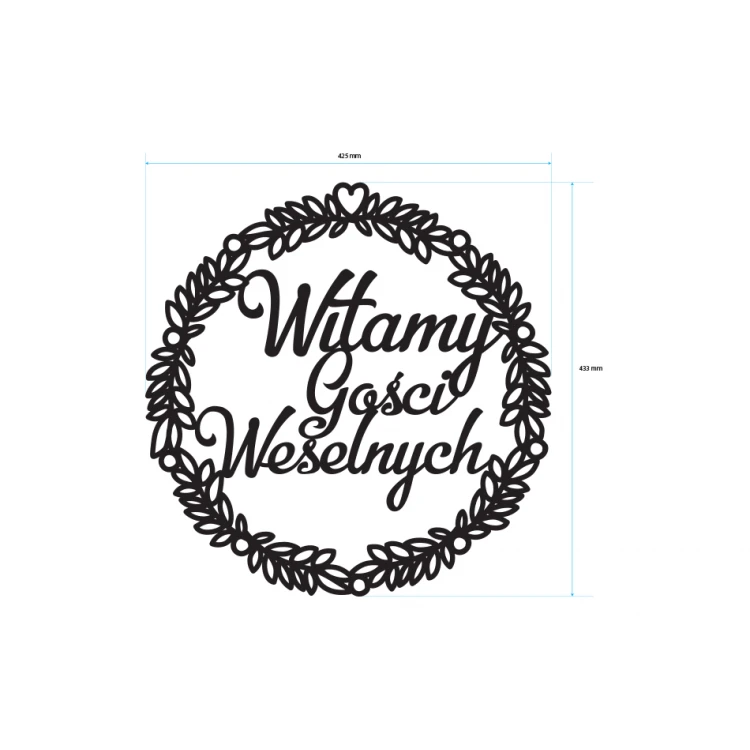 Decorative Rosette - Welcome Wedding Guests - ROZ004
