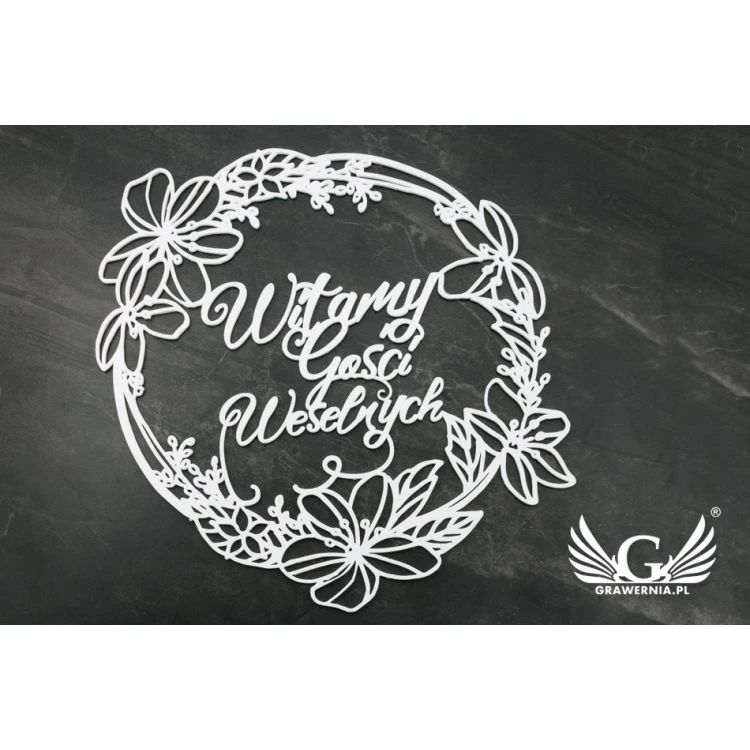 Decorative Rosette - Welcome Wedding Guests - ROZ009