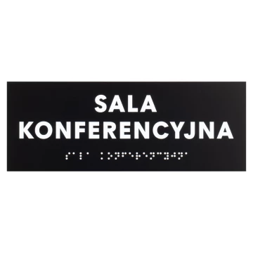 Conference Room - Black Matte Acrylic Sign - Size 200x75mm - TAB578
