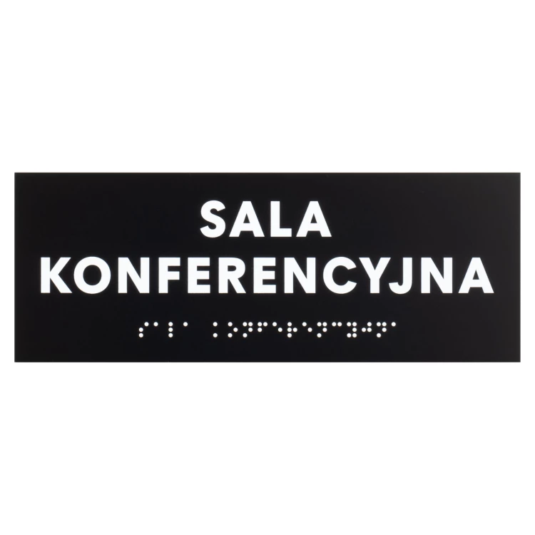 Conference Room - Black Matte Acrylic Sign - Size 200x75mm - TAB578