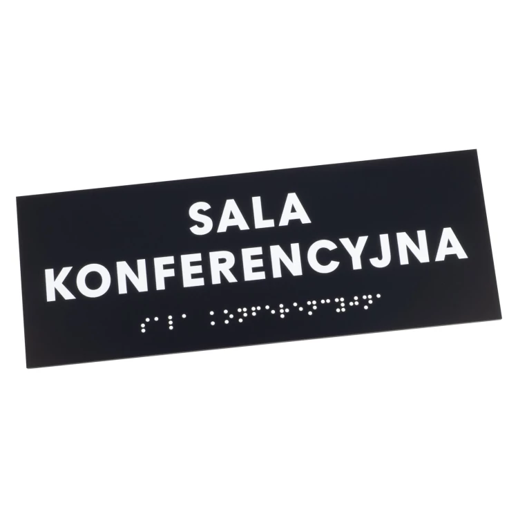 Conference Room - Black Matte Acrylic Sign - Size 200x75mm - TAB578