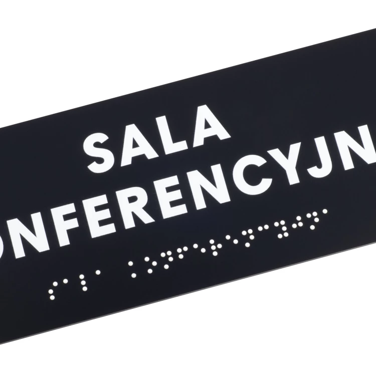 Conference Room - Black Matte Acrylic Sign - Size 200x75mm - TAB578