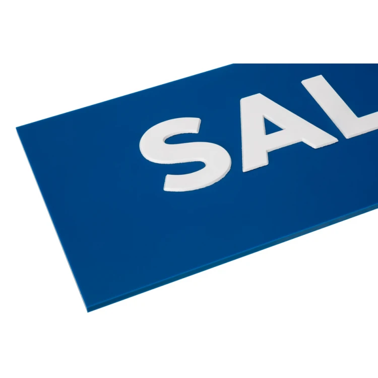 Sala - ADA plaque with raised letters and numbering in Braille - size 310x100mm - TAB279