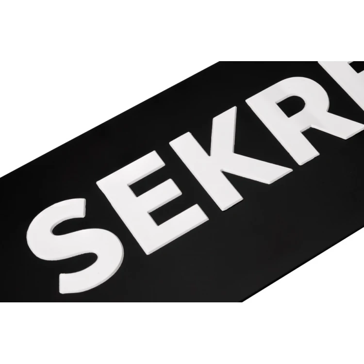 Secretariat - ADA plaque with raised letters in Braille font - size 475x100mm - TAB281