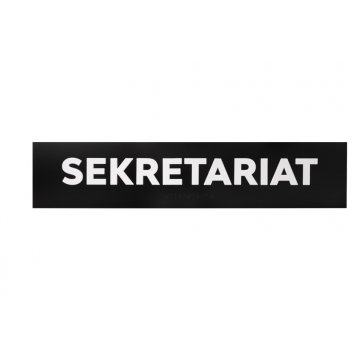 Secretariat - ADA plaque with raised letters in Braille font - size 475x100mm - TAB281