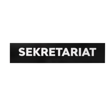 Secretariat - ADA plaque with raised letters in Braille font - size 475x100mm - TAB281