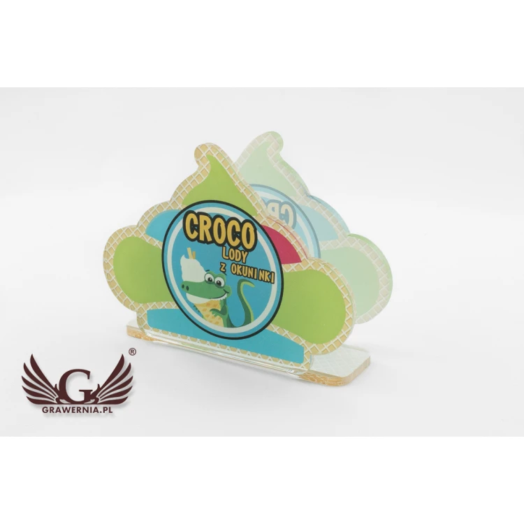 Acrylic Napkin Holder with Custom Graphics - UV Print - SA006