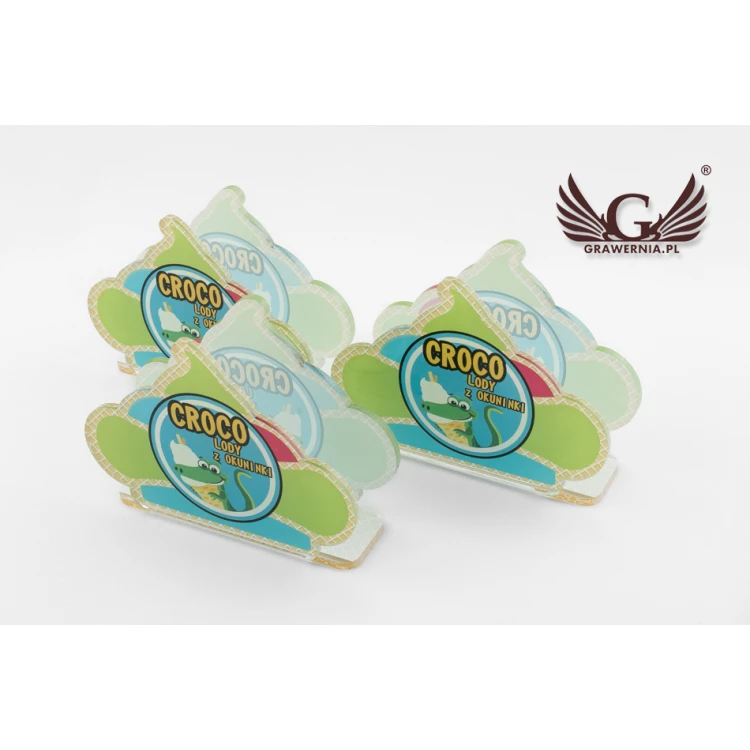 Acrylic Napkin Holder with Custom Graphics - UV Print - SA006