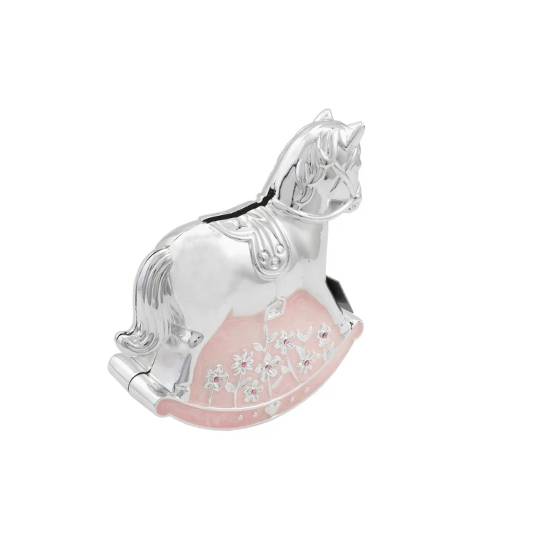 Pearlescent Pink Pony Money Box - Holy Baptism Souvenir - SKR007