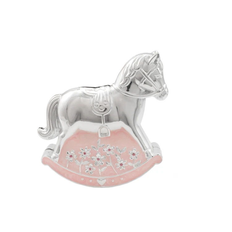 Pearlescent Pink Pony Money Box - Holy Baptism Souvenir - SKR007