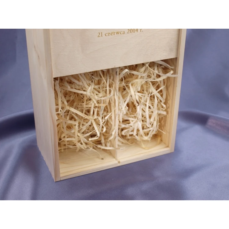 Wooden Box with Glasses for Wedding or Anniversary - SK02